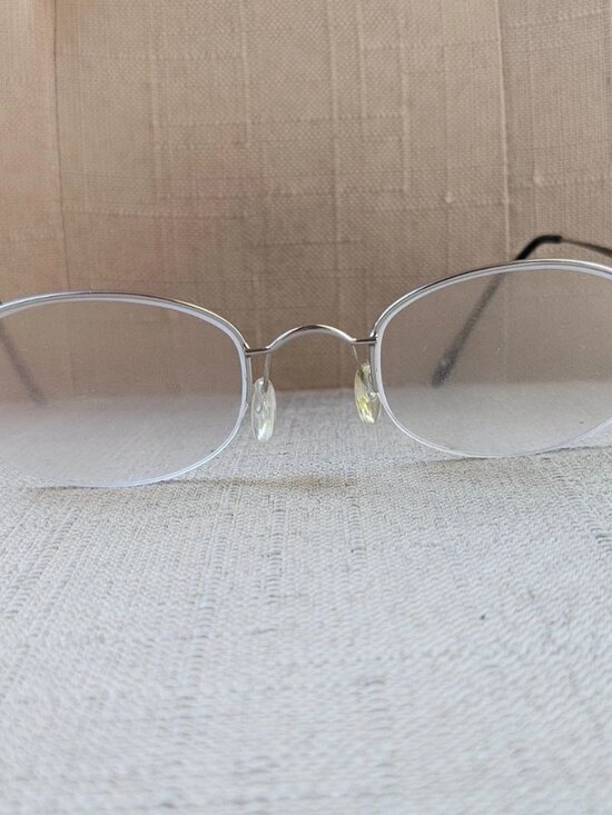 Carrera Glasses Frame Silver Tone Half Rim Wired Eyeglasses Frame Made in Italy main image 5